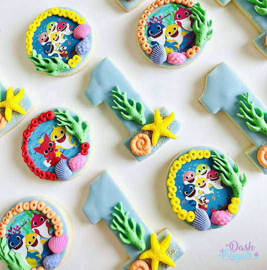 Custom Fondant decorated Sugar Cookies