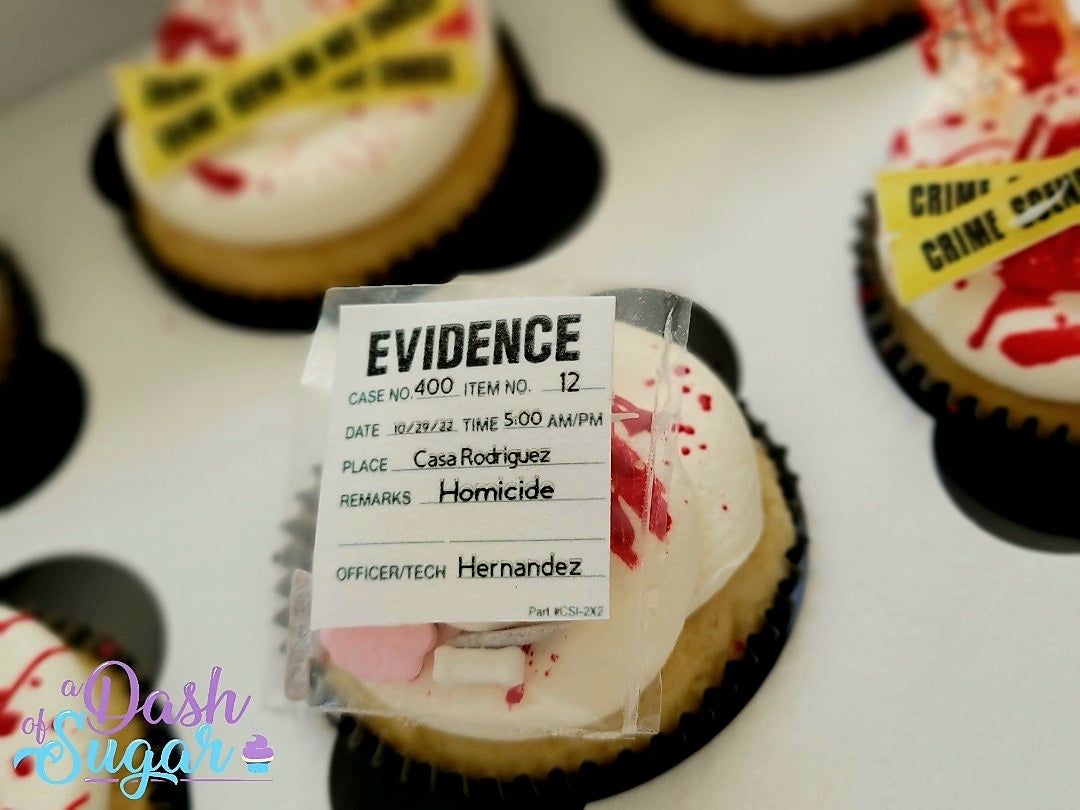 Crime Scene Cupcakes